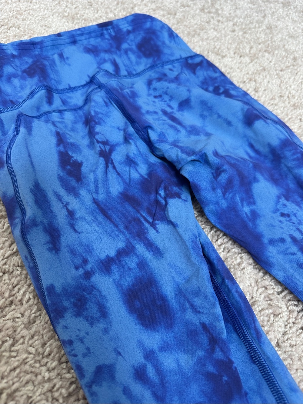 lululemon athletica Blue Tie-Dye Leggings - Picture 5 of 6